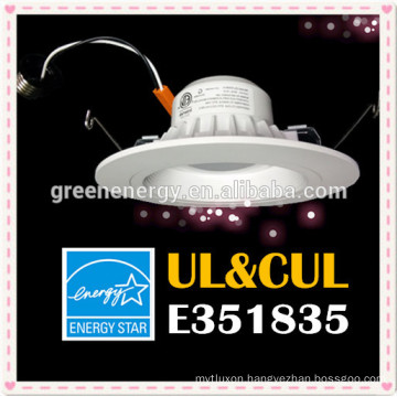 14w 18w dimmable e26 hot sale 6 inch led down light with 3 years warranty UL energy star listed down light LED